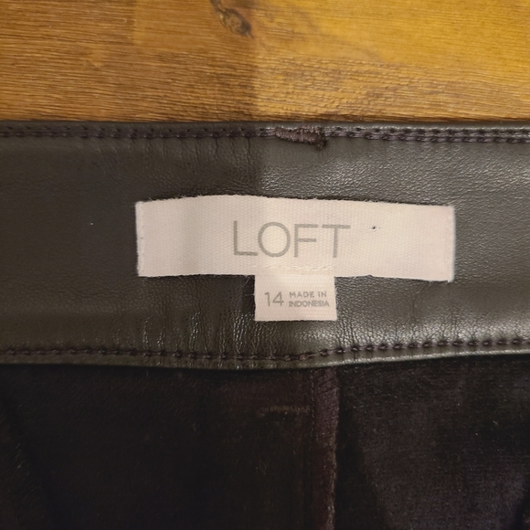 Loft Palmer Cropped Faux Leather Pants - Picture 5 of 9